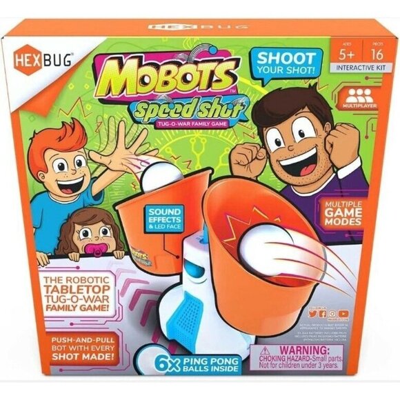 HEXBUG Mobots Speed Shot Robot Tossing Game Electronic Indoor Tabletop Toy 5+ - Picture 3 of 4